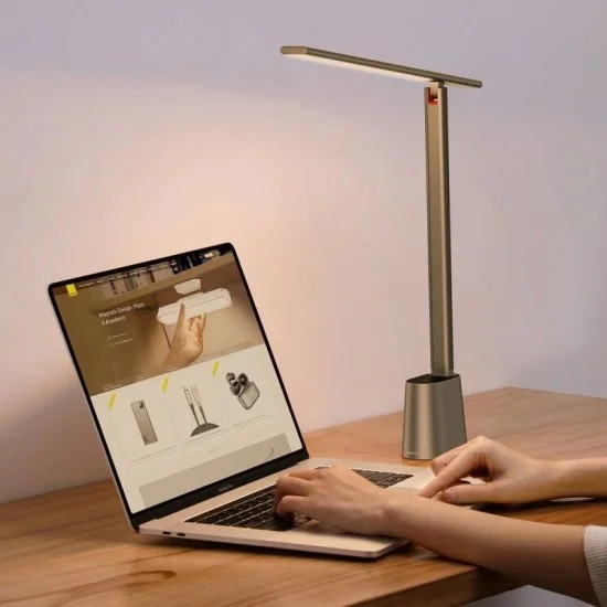 Baseus Smart Eye Series Rechargable Folding Reading Desk Lamp (Smart Light ) - Dark Gray
